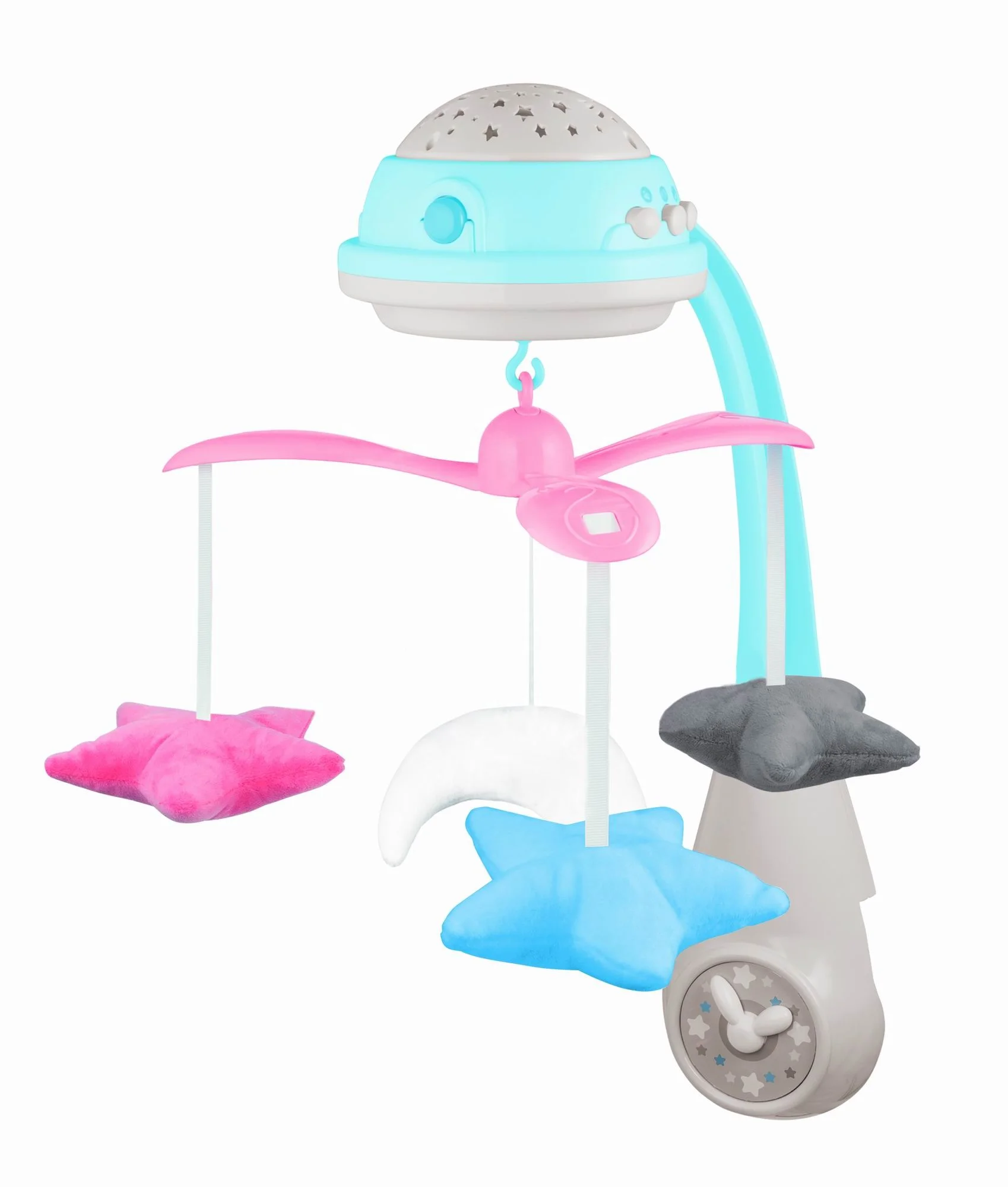 Soothing Projection Bedside Bell With Music Baby 3 in 1 Musical Mobile Bed Bell Toy
