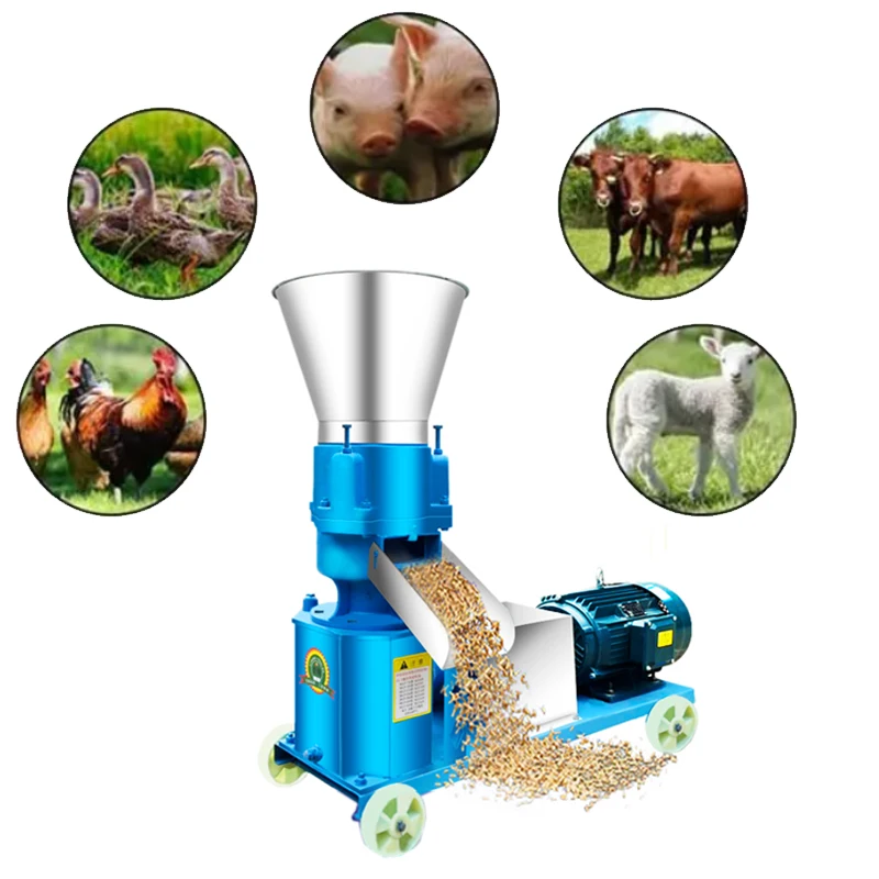 Animal feed pellet crusher Small wood pellet crusher 30 horsepower 25 horsepower 15 horsepower Used cattle feed pellet crusher