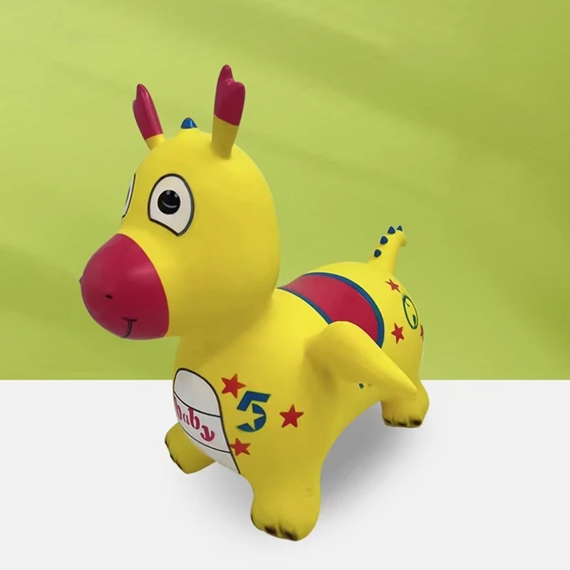 2023 New Bouncy wing Dinosaur Hopper Rubber Dinosaur Thickened PVC inflatable jump toys Inflatable Jumping  Bouncing Animal Toys