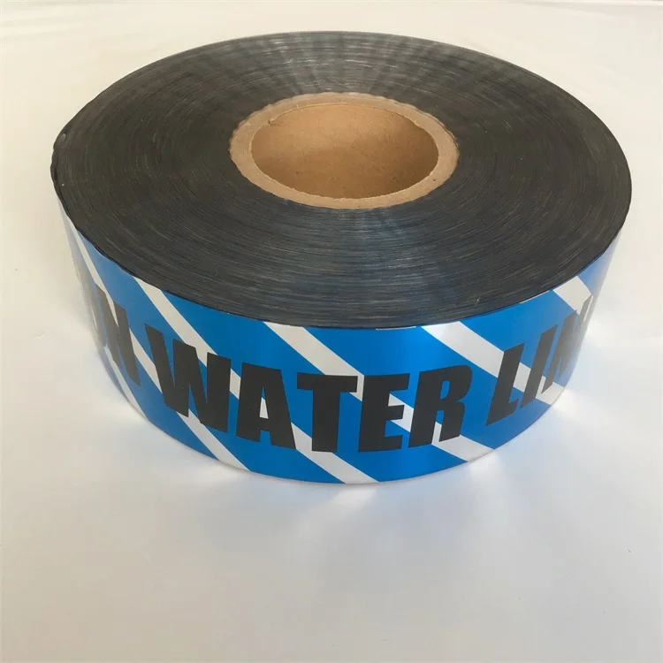 Подземная детекторная предупреждающая лента, отслеживаемая предупреждающая лента, магнитная маркировочная лента