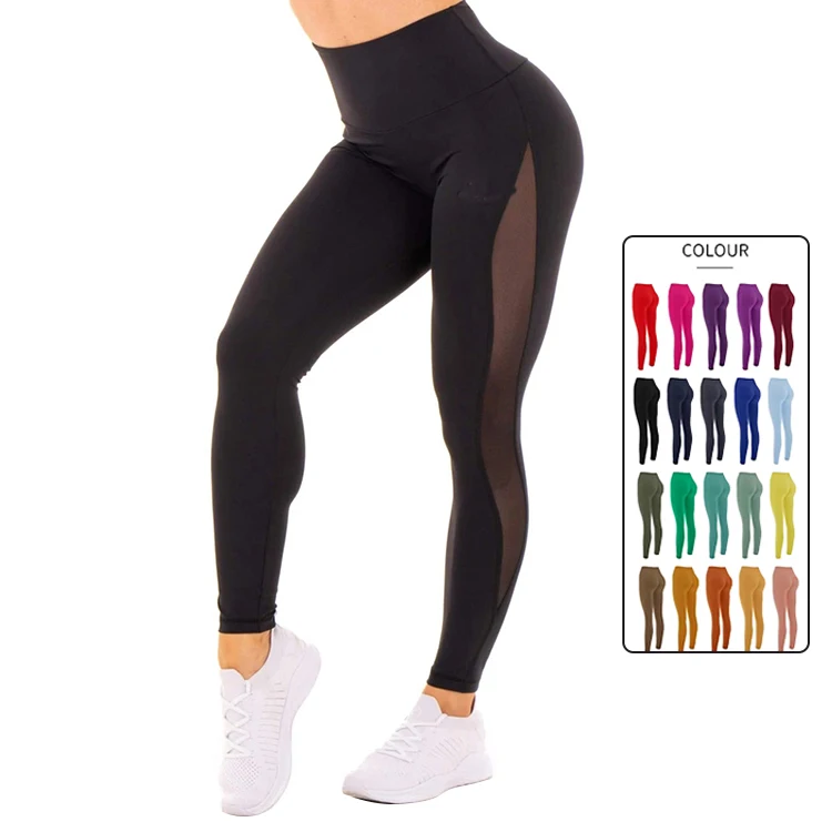 Custom Casual High Waist Tummy Control Yoga Pants Wholesale Fitness Yoga Pants Gym Leggings