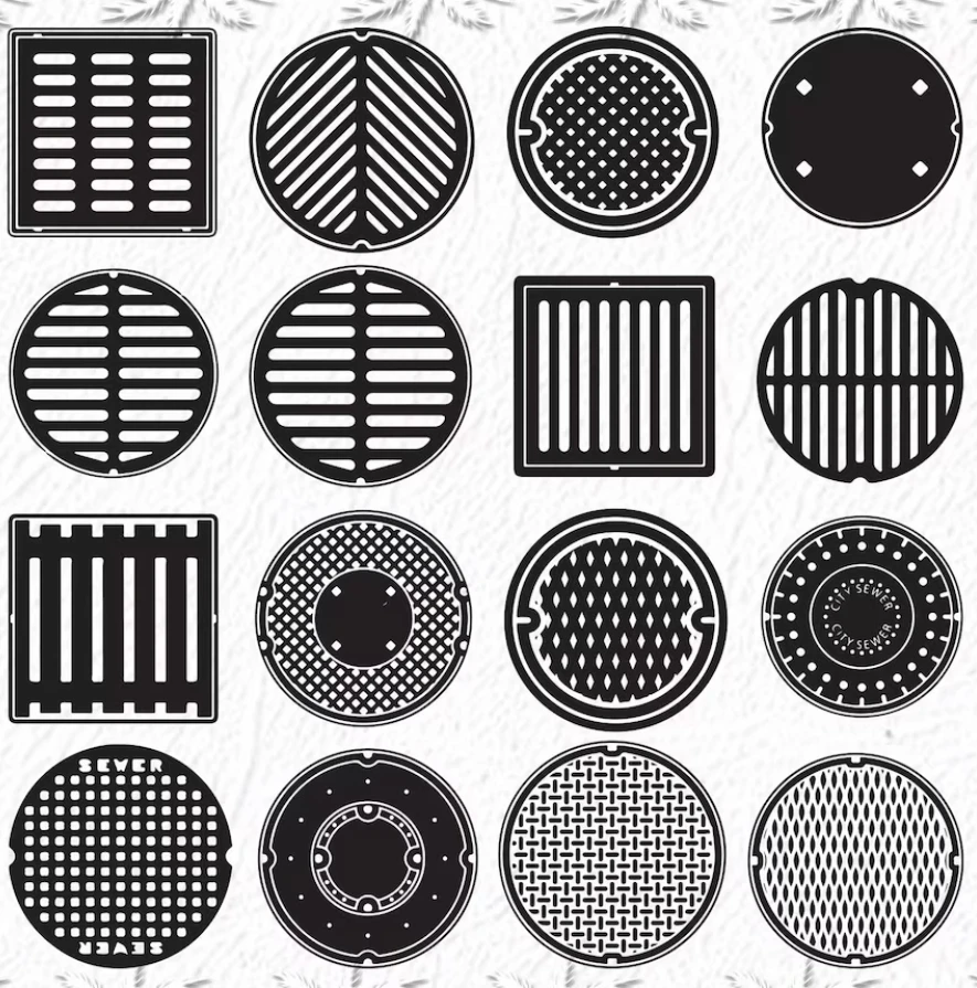 En124 D400 600*700 60*70 Ductile Iron Manhole Cover C250 Square Customized Size Ductile Iron Cast Manhole Cover