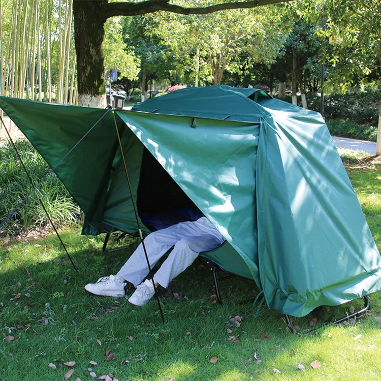 YIWU Eco-Friendly Double Layer Camping Tent Cot 1-Person Outdoor Waterproof Oxford Fabric with Aluminum Pole