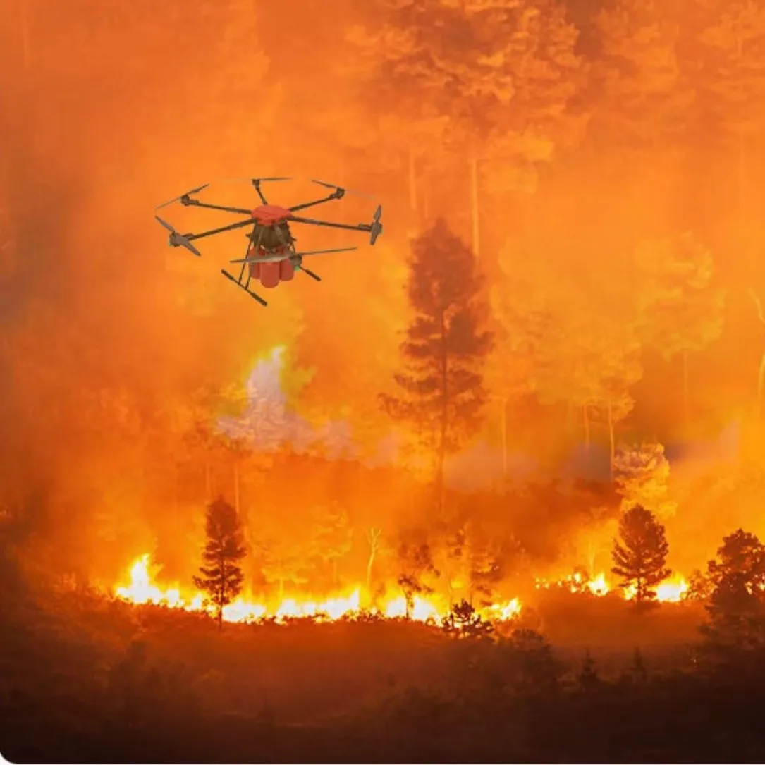 Professional High building  fire rescue forest fire prevention Fire Fighting Drone Emergency Rescue UAV aircraft