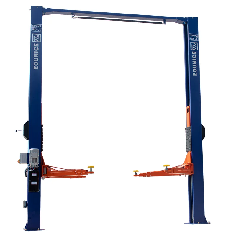 Hot sale 5T ON-7215DT  2 post lift launch two post car lift MANUAL DOUBLE LOCK two post car elevator