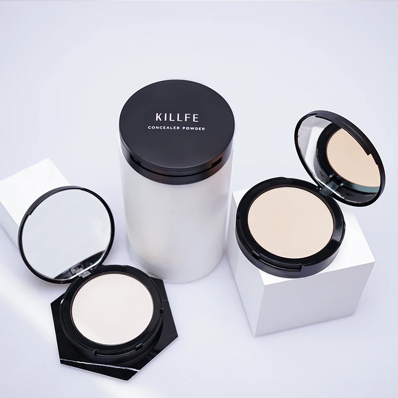 High Quality Private Label Long Wearing Oil Free Matte Pressed Powder Makeup Full Coverage Compact Powder