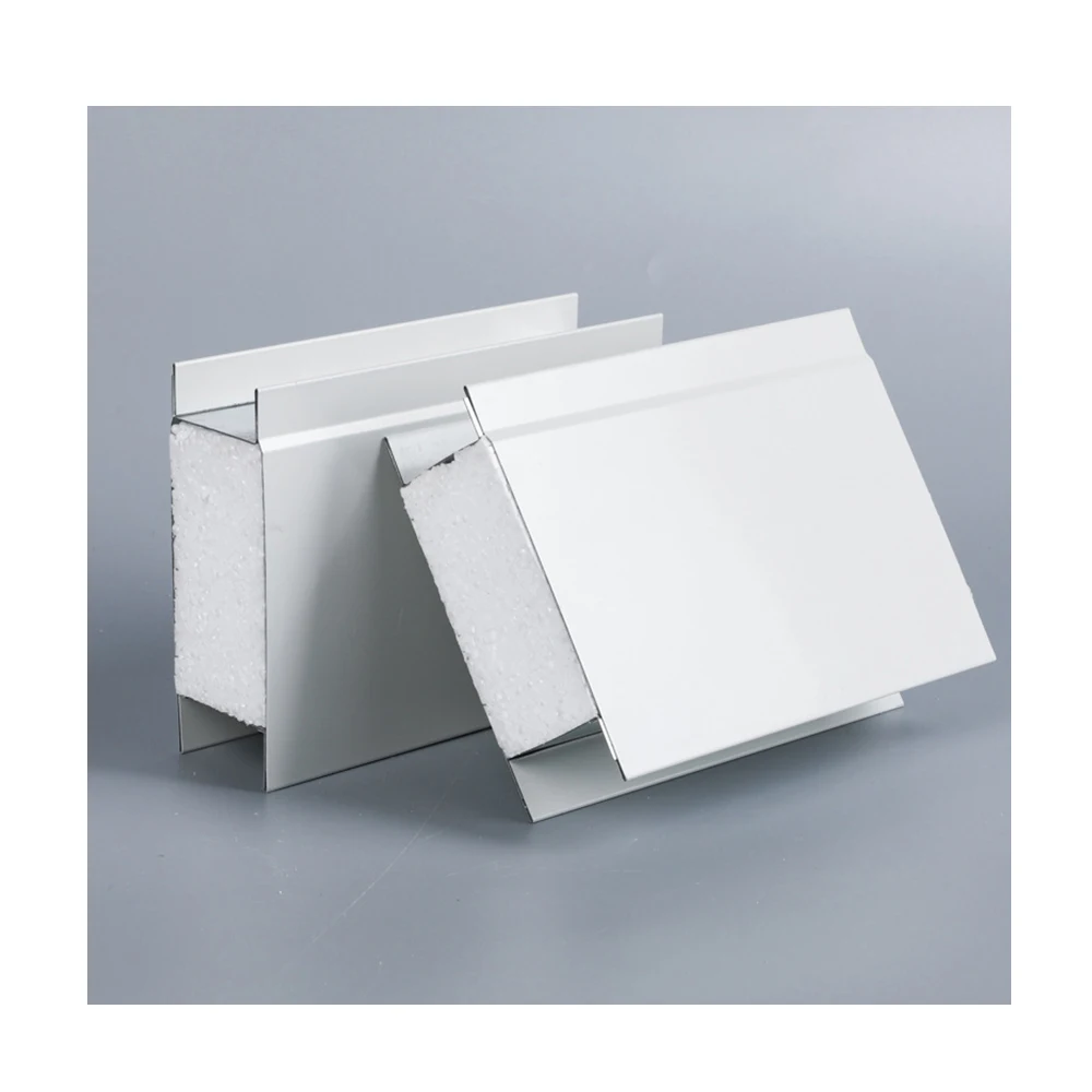 High Density Insulated Wall Roof Boards fireproofing Rock Wool Waterproof Sandwich Salinized Steel Plate