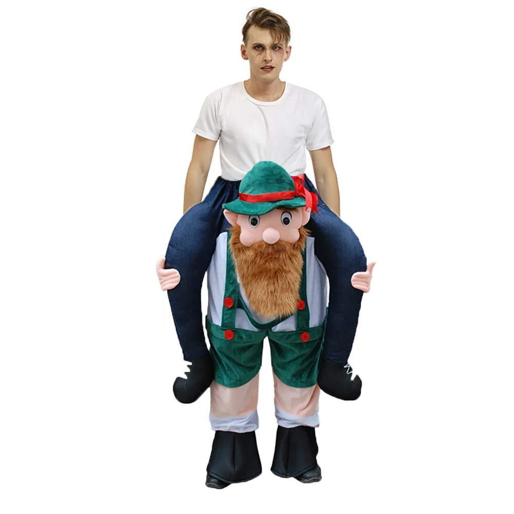 Забавные люди носить талисман меня парень ездить на пиве мужчины Lederhosen Октоберфест баварское платье Костюм ecопарты костюм