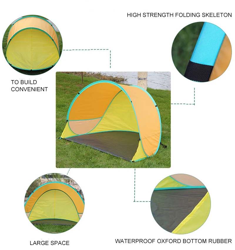 Silnylon Camping Outdoor Glamping Roof Canvas Bell Events Canopy Sauna Ultralight Waterproof For Baby Beach Tent Popup Tent