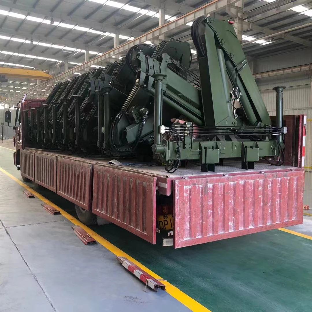 3 ton crane truck articulated arm knuckle boom manipulators crane with remote control