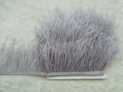Ostrich Feather Trimming Fringe With Ribbon Tape,Millinery Crafts Costumes Decoration,Natural Ostrich Hair Feather Trim