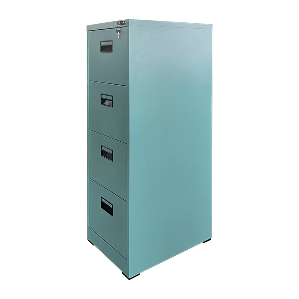 Metal 4 lockable drawer quickly assemble file cabinet