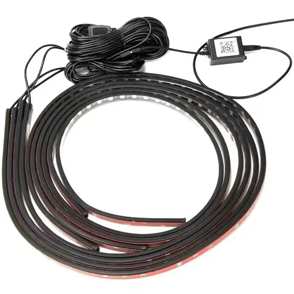 APP Control RGB car 12v LED flexible  Strip atmosphere light Under Car 60 90 120cm Tube Underglow Underbody System neon  lights