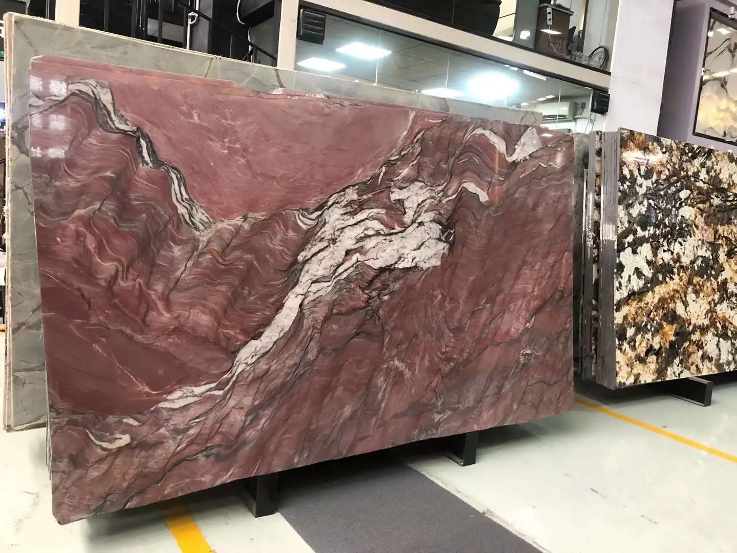 Fire red fusion quartzite slab price