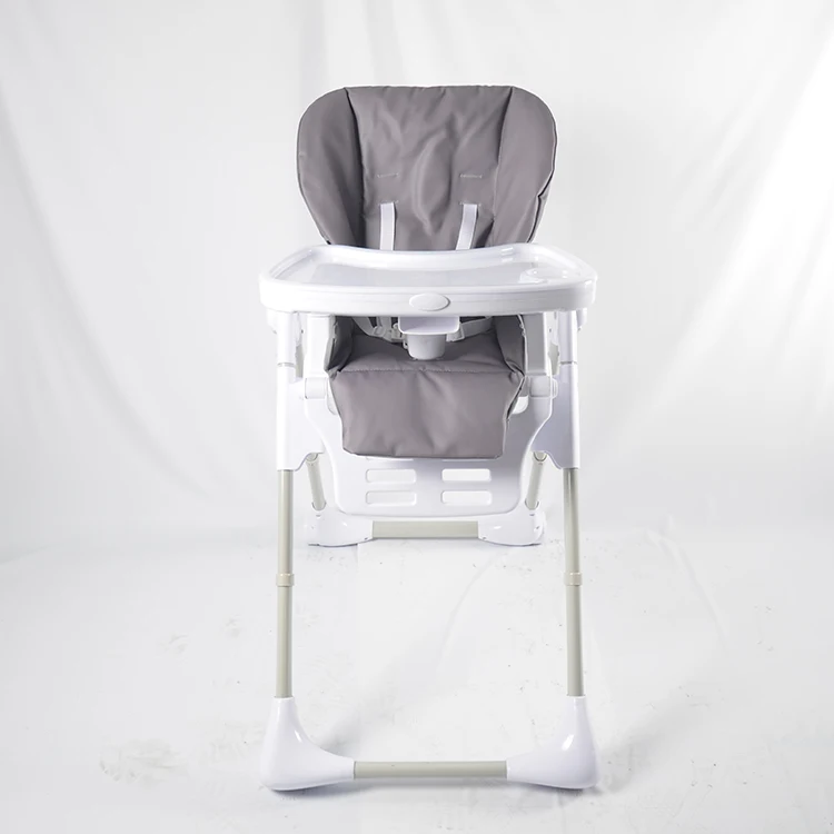 Hot Sale Mess Catcher Adjustable Portable Baby Feeding High Chair with Tray