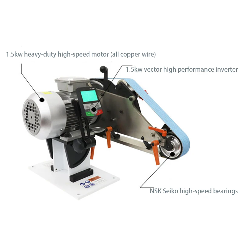 ADV 116 latest design vertical and horizontal 2x48 electric belt sander machine for