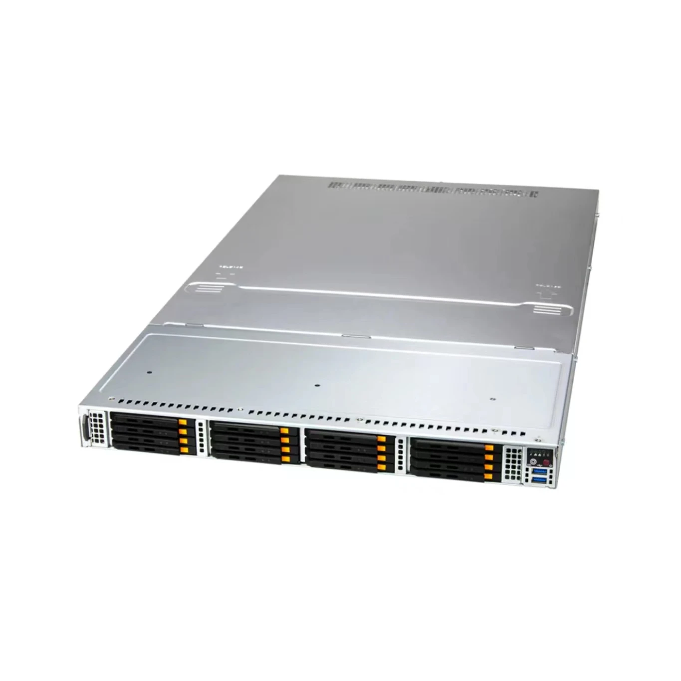 Для супермикроскопических накопителей, суперсерверная SSG-121E-NE316R 1u стойка с двойной розеткой E (LGA-4677), Intel Xeon 4-го поколения до 270 Вт TDP