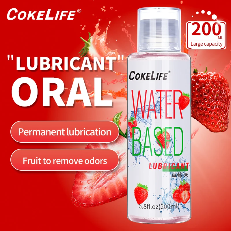Cokelife 200ml Sexual Liquid New Fruity Human Lubricant Water Edible Sex Lube Water Based Flavoured Lubricanr Gel For Women