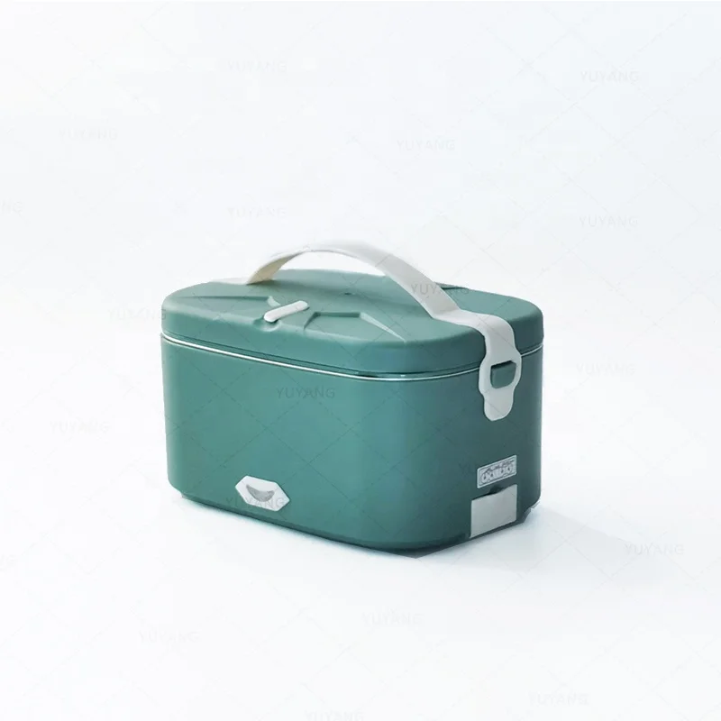 Factory Patented 1.50L 80W Doudle Covers Stainless Steel Electric Heating Lunch Box Portable Food Warmer Heater For Car