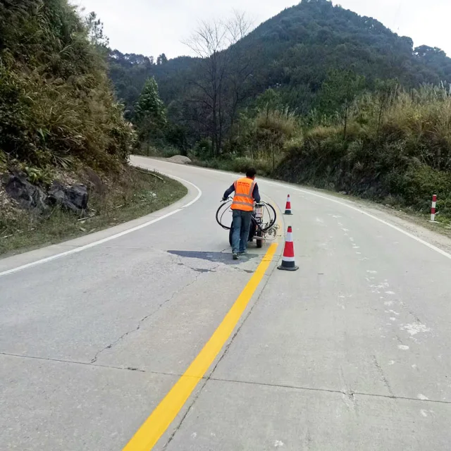 Road Marking Machine Hot Sale In Canada For Industry Use With Two Guns Line Striper