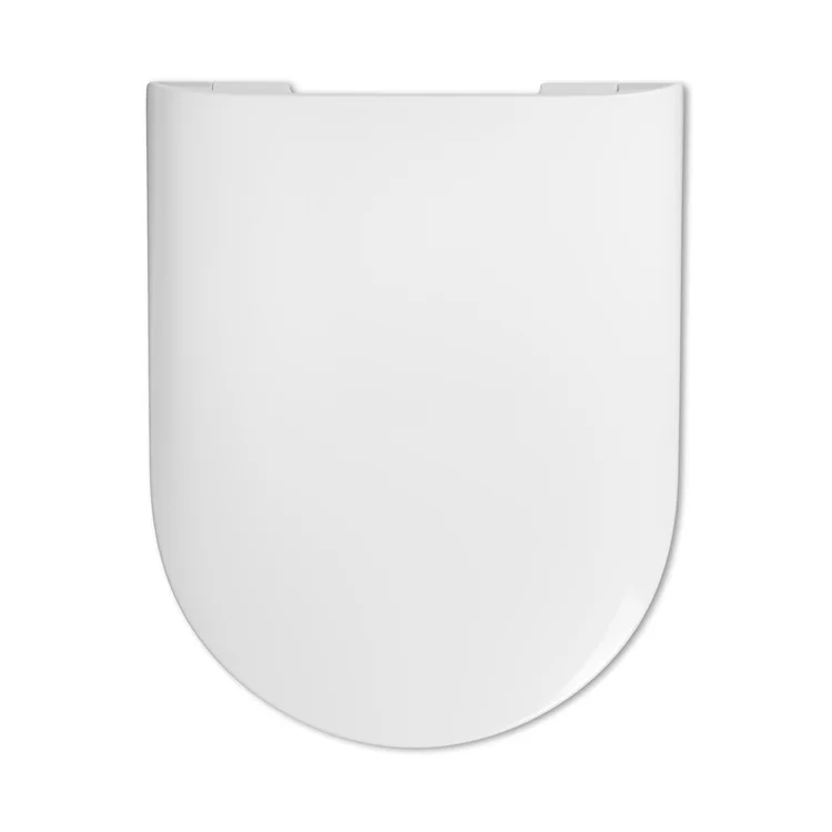 Well Priced WC Toilets White Color Family D Shape Toilet Seat
