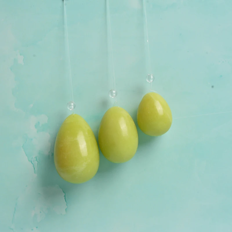  Оптовая продажа хрустальное вагинальное массажное яйцо kegel из нефрита yoni для женщин