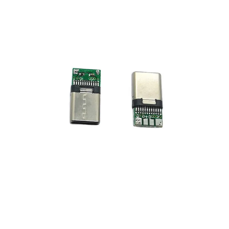  USB 3 0 1 штекер для зарядки и передачи данных Тип C штепсельная Вилка разъем с печатной