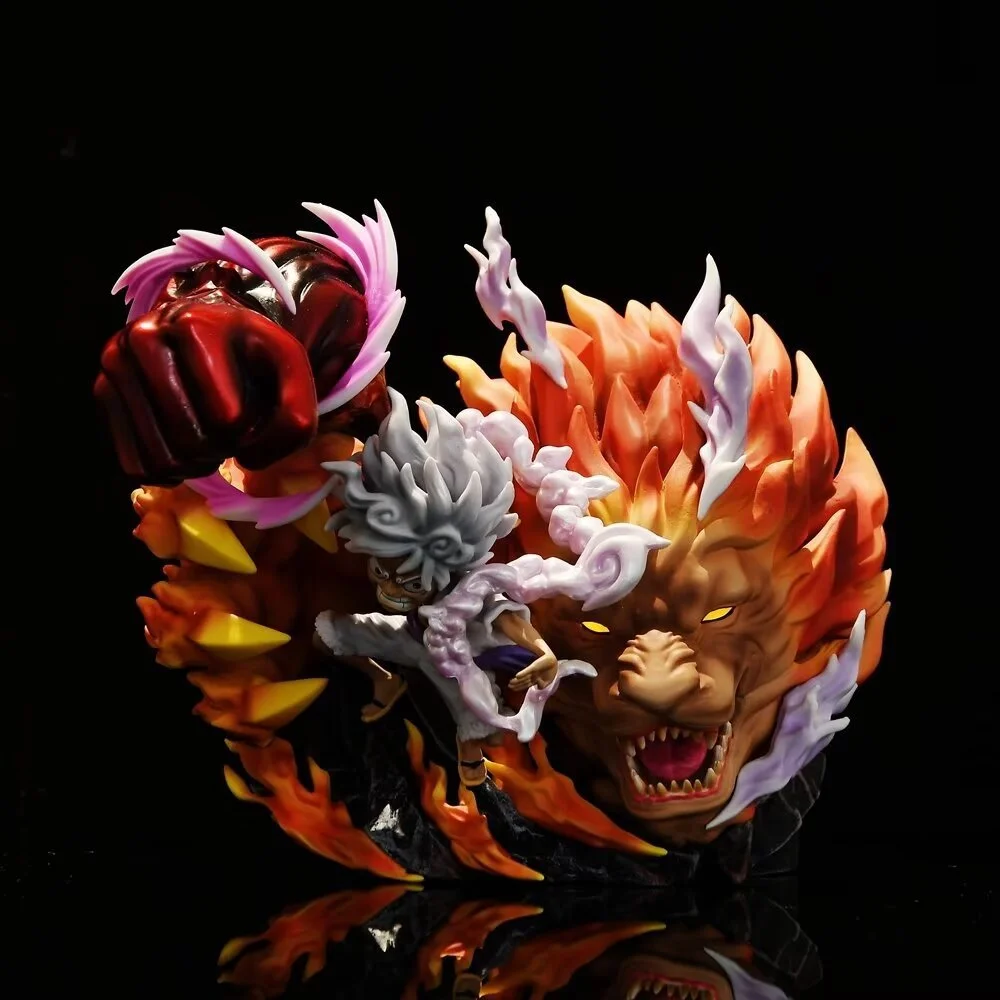 One Pieced Action Figure lion Nica Luffy Cartoon Characters Animation Manual  Exquisite Boxed KG  Anime Figure