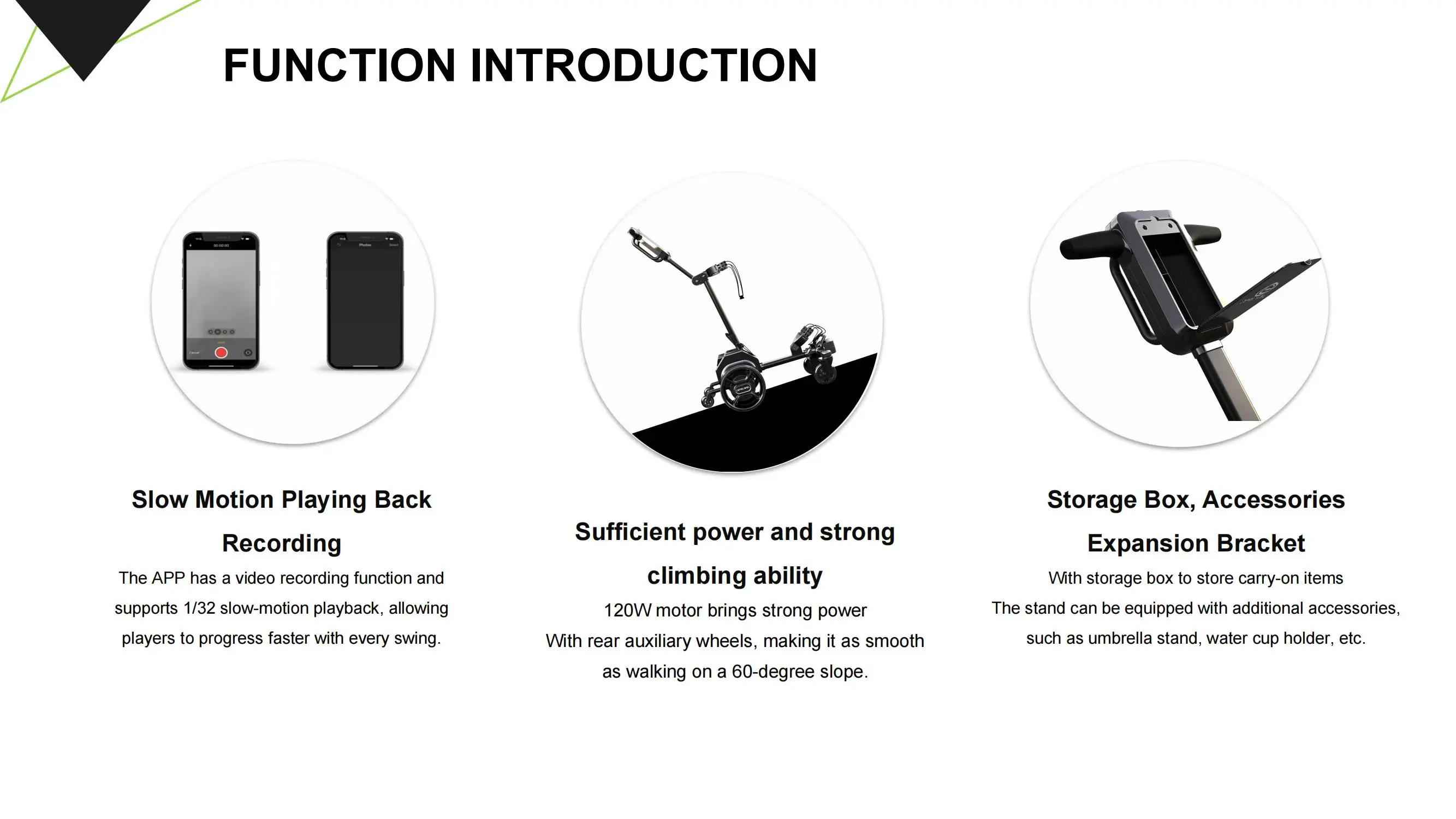 G5 e golf trolley lithium battery golf carts remote control 6 wheel caddy with umbrella holder