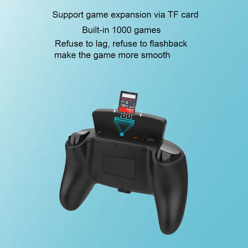 D6 handle game console double joystick 10 emulators PSP nostalgic doubles retro arcade game console