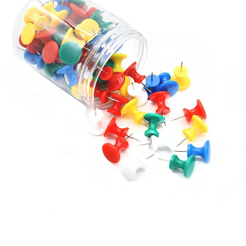 colorful plastic push pin  white board pin cute office stationery thumbtack  wall draing pin