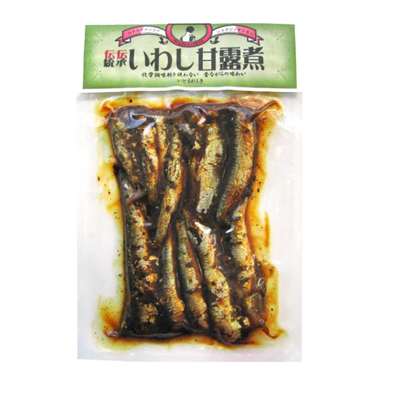 Вкусная маленькая сушеная рыба и морепродукты, соленый сардины продукт