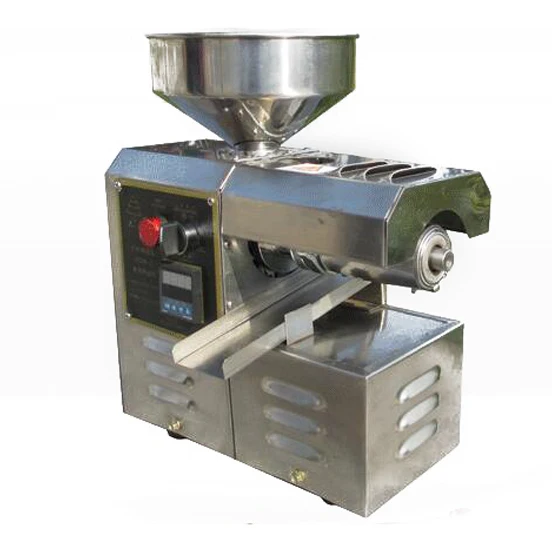 Domestic small commercial automatic electric hot and cold stainless steel oil press sesame oil machine price