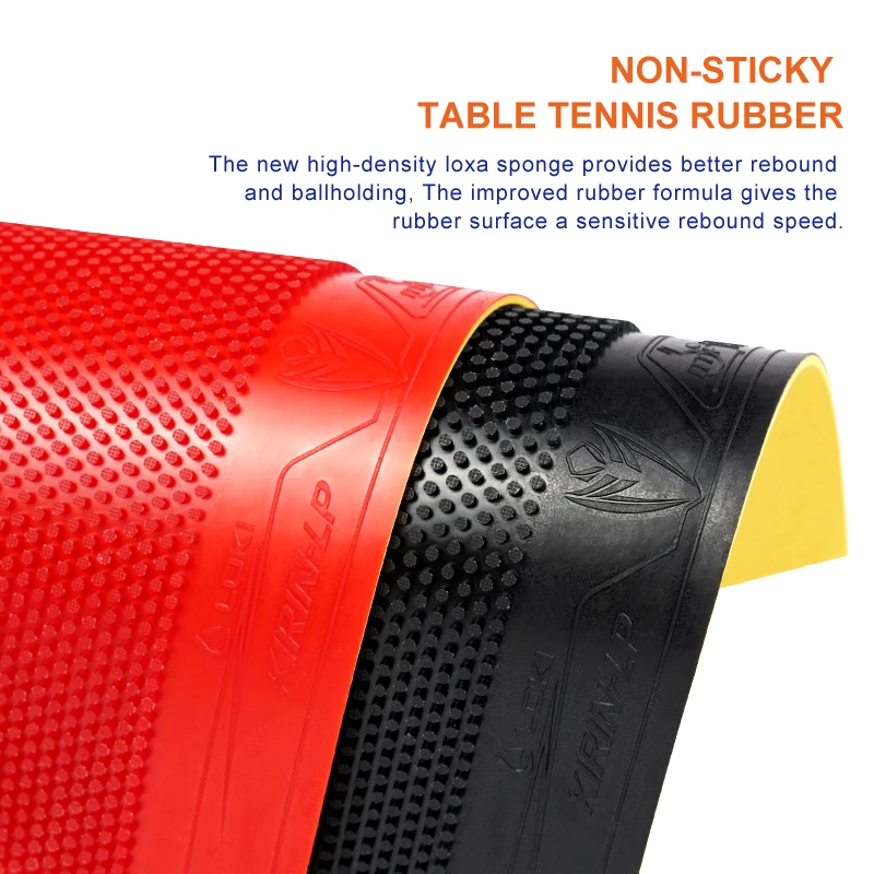 LOKI KIRIN LP ITTF Granulated Ping Pong Rubber 1.0mm Sponge Thickness Professional Table Tennis Rubber