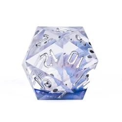 Udixi Polyhedral custom logo rpg dungeons and dragons resin sharp edge sides D20 dice Beholder