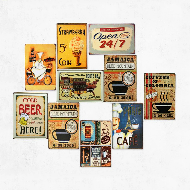 Custom Design Embossed Metal Sign Vintage Retro Poster Custom Funny Tin Signs Wholesale  Bar Garage Wall Decoration Tin Sign