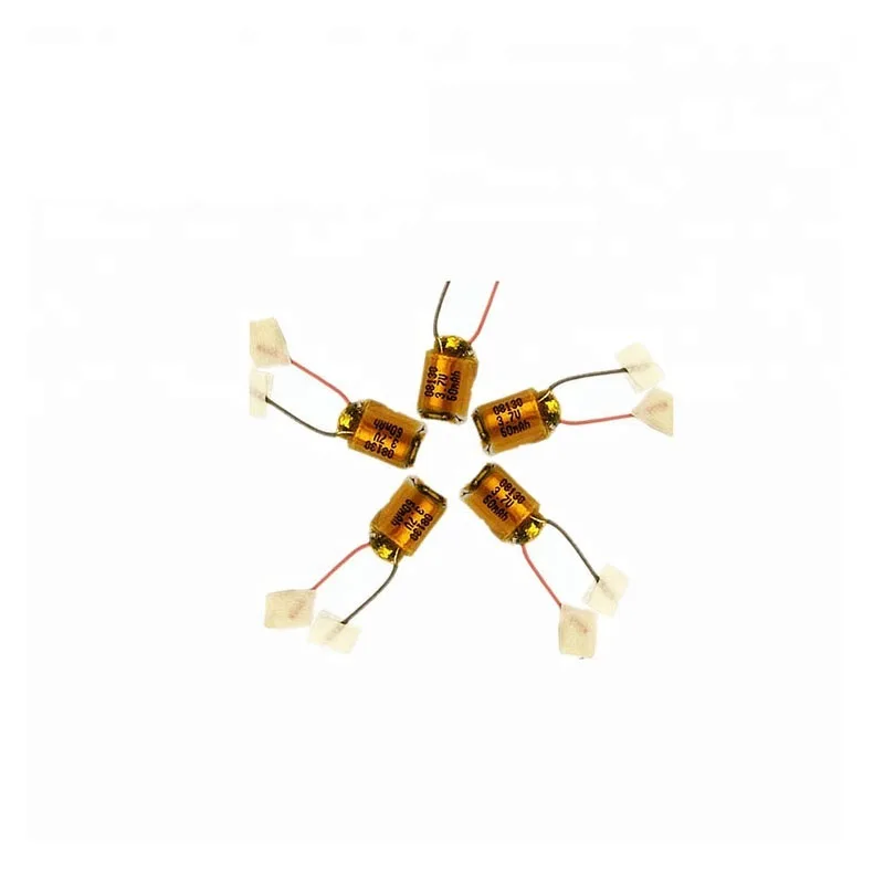 3.7V smallest lipo battery 08130 60mah cylinder lithium polymer battery with factory price