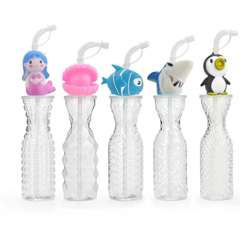 novelty party souvenir reusable cocktail mermaids shark shell duck fishanimal yard slush cups plastic and lids vegas