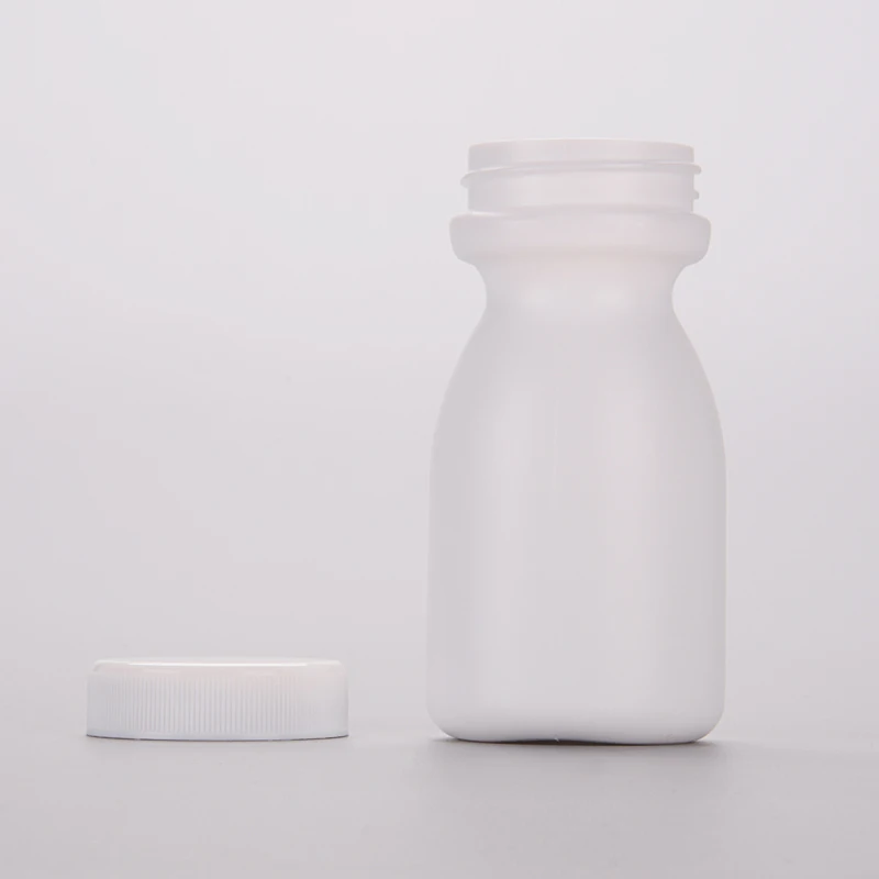 White Medical Pill Plastic Bottle 100Ml Medicine Plastic Bottle