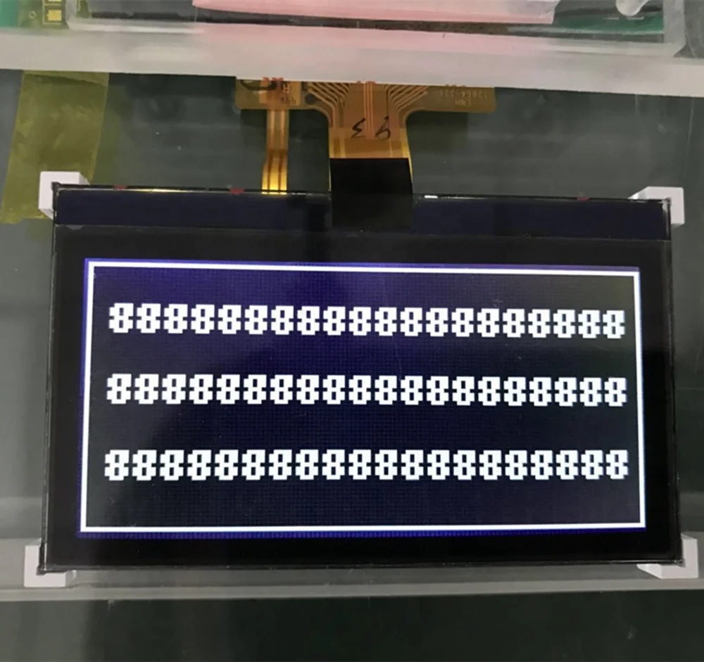 Negative 2.9 Inch 128X64 COG+FPC Connector Backlight LCD Display module