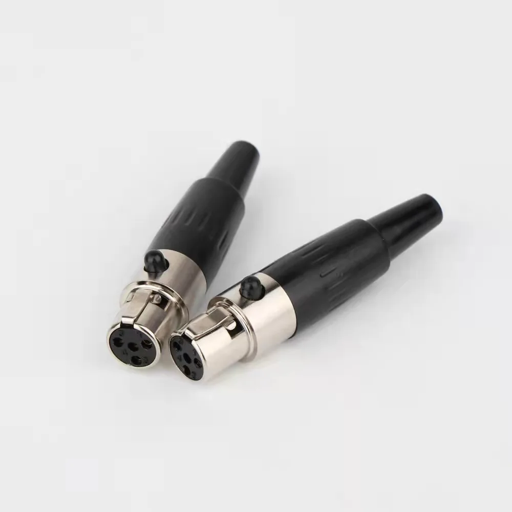 Mini XLR 3Pin 4Pin 5Pin male Female Jack Plug Soldering MIC Cable Wire Connector Small XLR Socket Microphone Plug Jack
