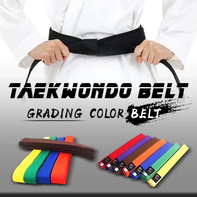 Woosung best selling custom logo taekwondo karate judo martial arts belt for sale