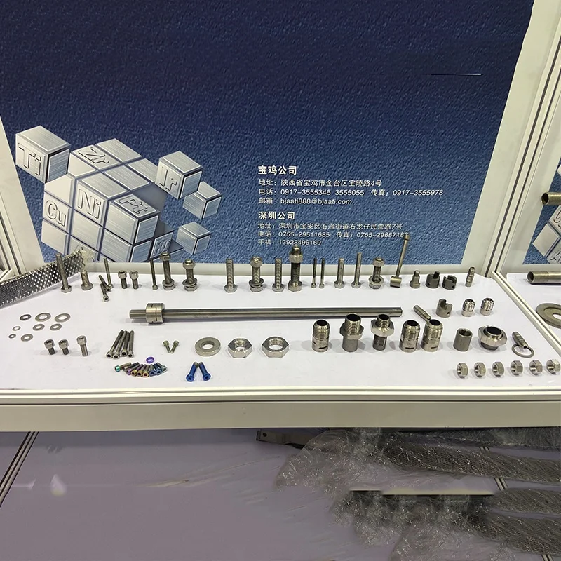 titanium fasteners suppliers sale Ti6Al4V Gr5 Titanium wheel Bolt or other hardware
