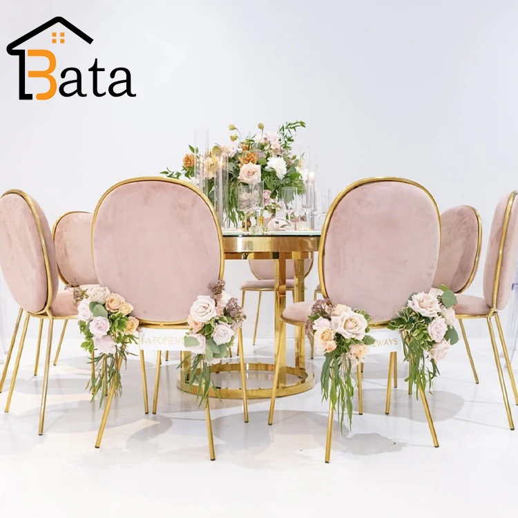 mirror glass dining round wedding stainless steel wedding event hotel table