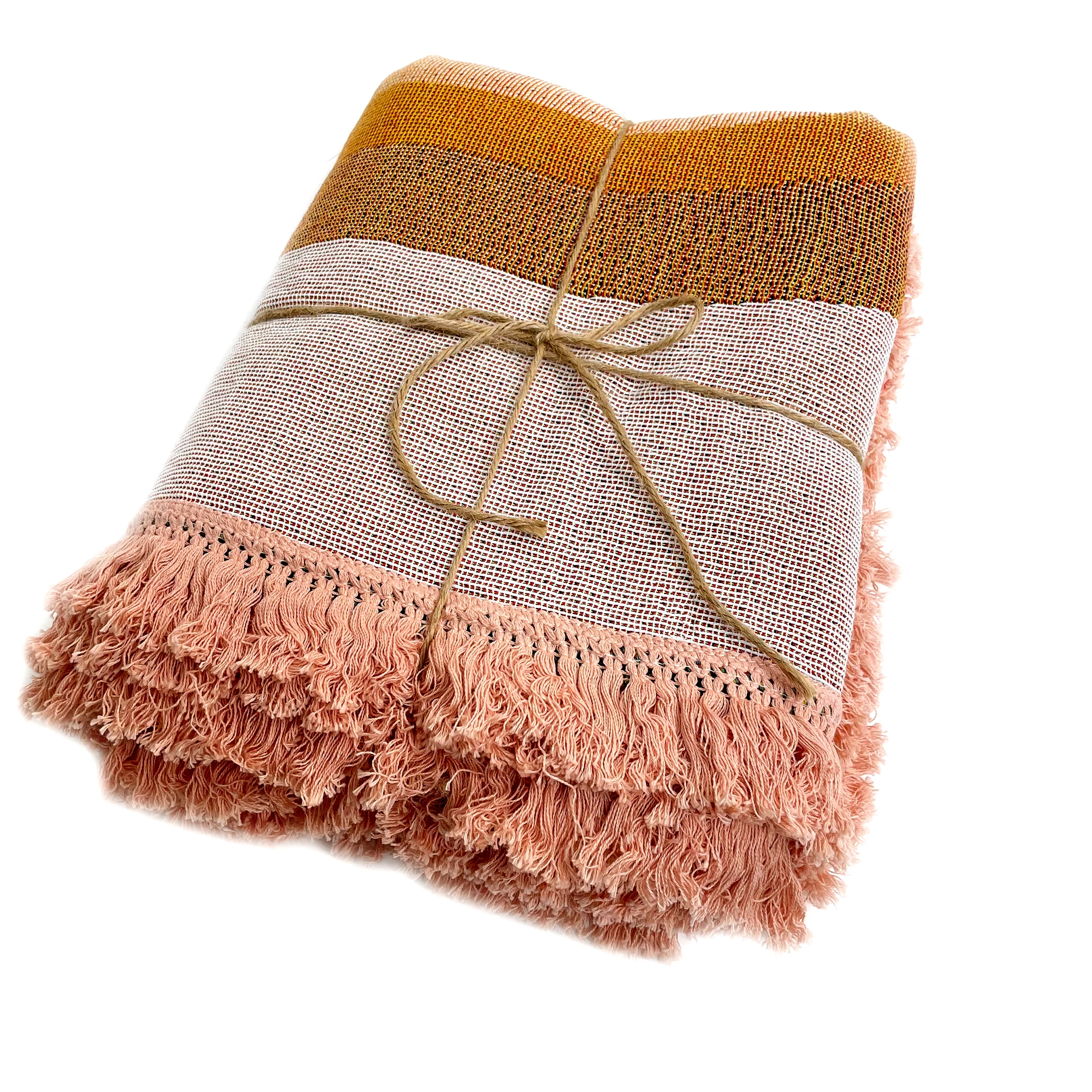 Индивидуальное 100% переработанное хлопковое плетеное одеяло, коврики для пикника на открытом воздухе