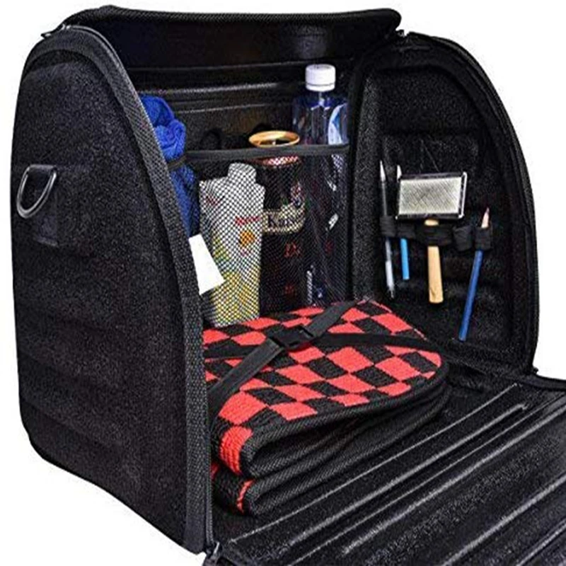 Universal Waterproof Durable Collapsible Cargo Storage,Foldable Car Trunk Organizers,Great for Car,SUV,Truck,Jeep,Minivan,Home