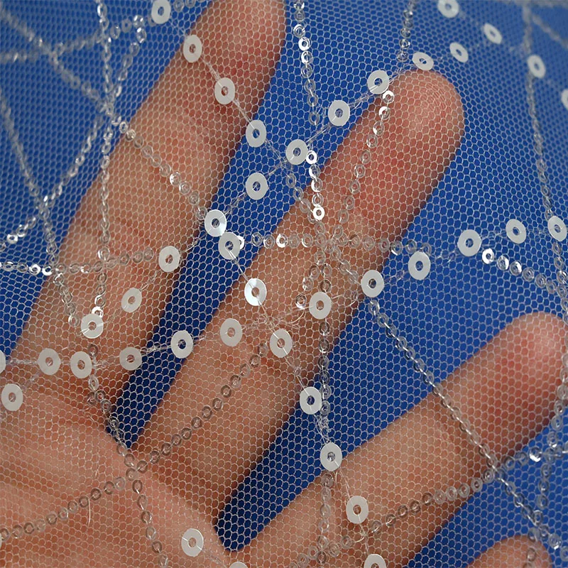 New 5 yard lace sequin fabric lace fabric sequences