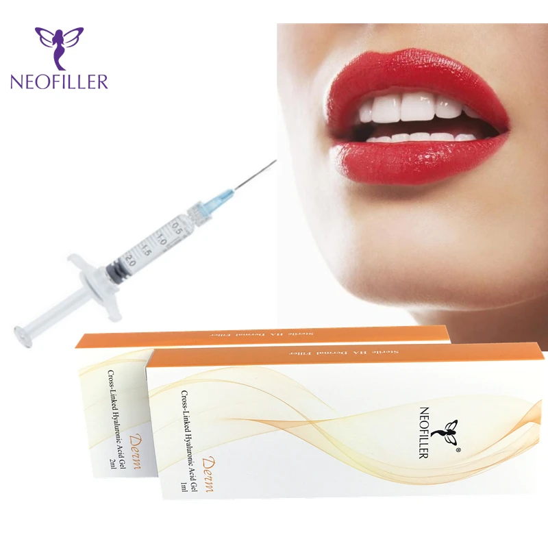 best lips injection plump nose cross linked hyaluronic acid gel derma filler with CE approval