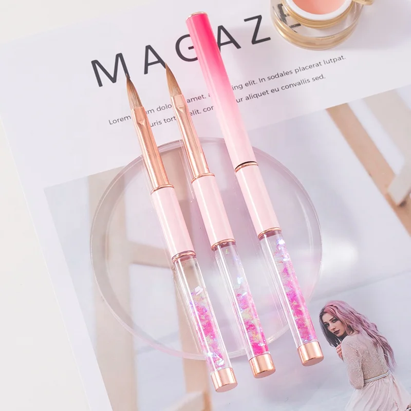 #2~#2 GUYO Hot Selling Nail Art Supplier High Quality Liquid Quicksand handle nail art brush