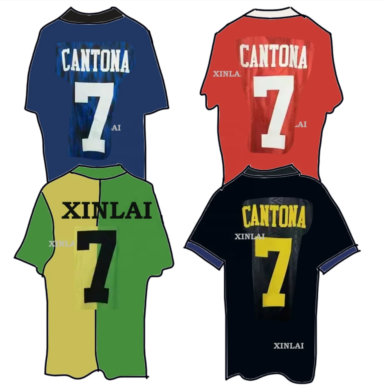In Stock Wholesale Thaiquality Breathable Quick Dry Classic Retro Shirt Custom Football Jerseys Futbol vintage soccer jersey